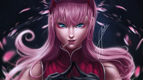 Download 2560x1440 Wallpaper Anime Original Pink Hair Art Dual Wide Widescreen 169