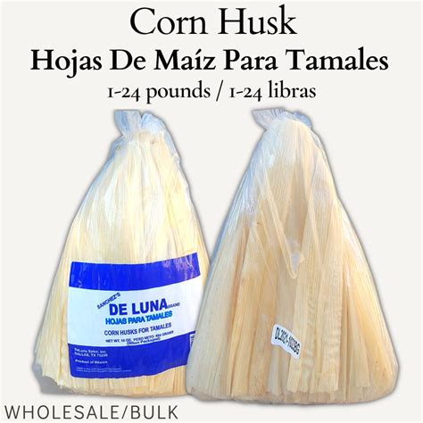 Corn Husks 1 25 Pounds Hoja De Tamal Hojas De Maiz Bulk Corn