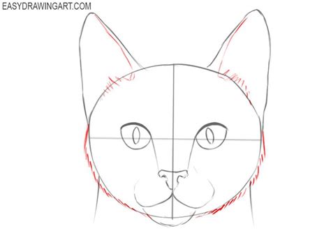 How To Draw A Cat Face Easy Drawing Art Cat Face Drawing Simple Cat Drawing Cats Art Drawing