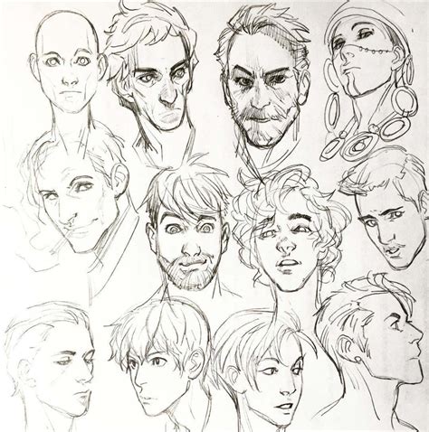 Anime Male Face Drawing Face Drawing Male Reference References Man