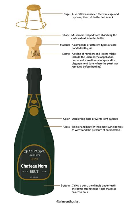 The Anatomy Of A Champagne Bottle Champagne Bottle Champagne