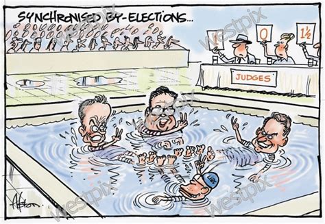 Dean Alston Cartoon Synchronised By Election Westpix