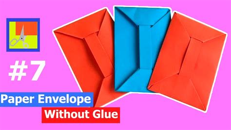 How To Make A Paper Envelope Without Glue Как сделать конверт из