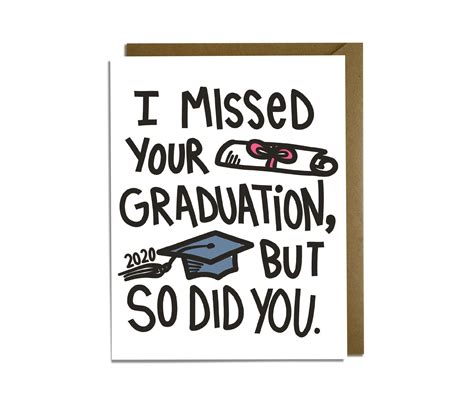 Missed Graduation 2022 Funny Grad Card Class Of 2022 Etsy