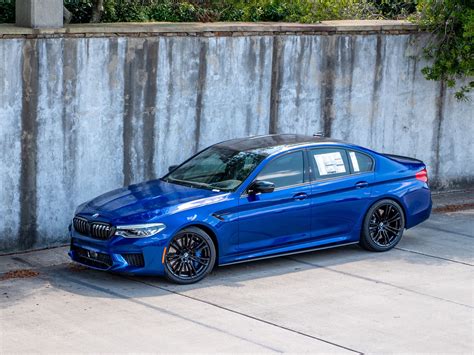 The m5 cs's exclusivity and enhanced performance will cost you about $30,000 more than the regular competition. 2019 BMW M5 Competition in Marina Bay Blue Metallic - New ...