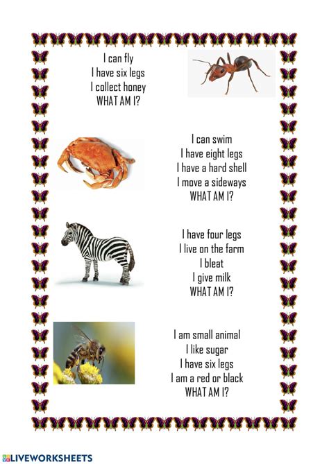 Animal Riddles activity