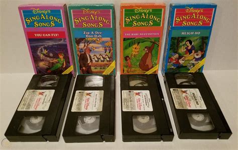 Disney Vhs Sing Along Songs Box Set Of Tapes Images And