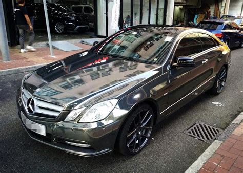 Tuningcars Black Chrome Mercedes E Coupe By Impressive Wrap