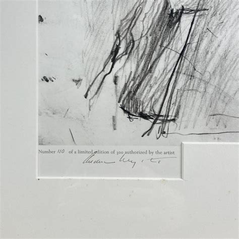 1976 Spring Fed Sketch Signed Collotype 110300 By Andrew Wyeth