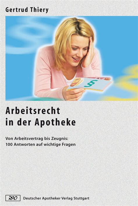 Apotheker m/w/d zur verstärkung unseres teams in derkrankenhausapothekeder diakonie klinikum dietrich bonhoeffer gmbh wir. Arbeitsvertrag Apotheker - Eilt Deutscher Apotheker Verlag ...