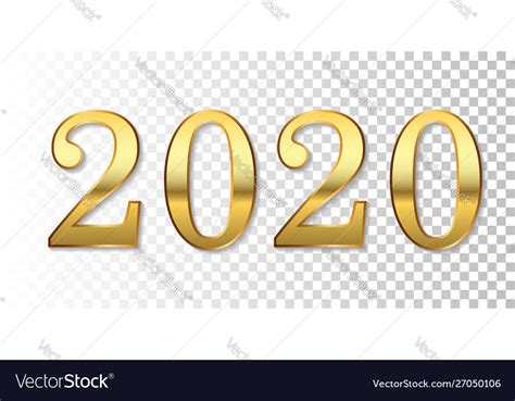 Chase kalisz (swimming) bested teammate jay litherland, who won silver, in the 400m individual medley for team usa's first gold medal at the 2020. Happy new year 2020 gold 3d number isolated white Vector Image