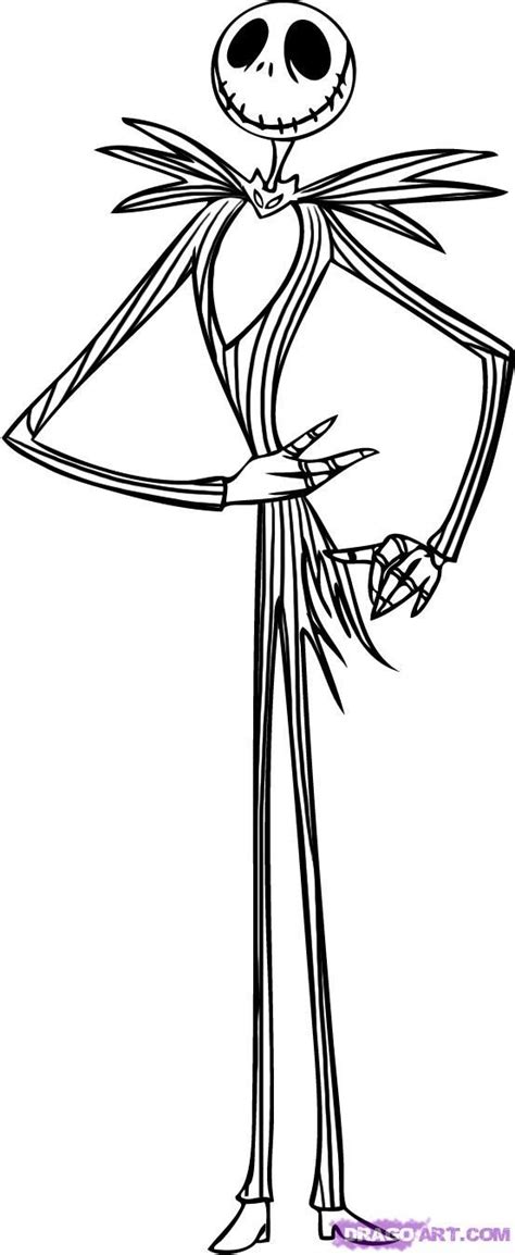 Jack Nightmare Before Christmas Coloring Pages