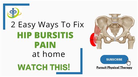 How To Self Treat Hip Bursitis Pain At Home Pursuit Physical Therapy