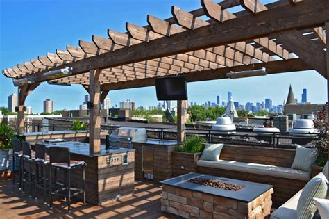 Maybe you would like to learn more about one of these? Roof deck with pergola, fire pit, kegerator and seating ...