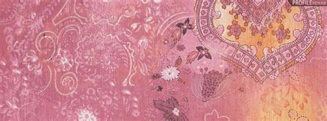 Pink Vintage Pattern Facebook Cover