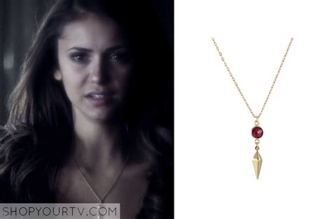 The Vampire Diaires Season 5 Episode 16 Elenas Drop Pendant Necklace