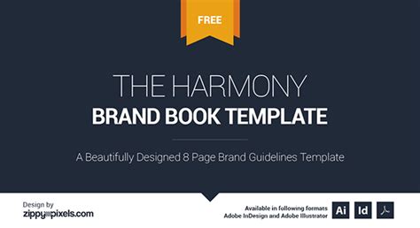 A brand guideline, brand book, or brand manual, is a document that summarises your brand. The Harmony - Free Brand Book Template on Behance