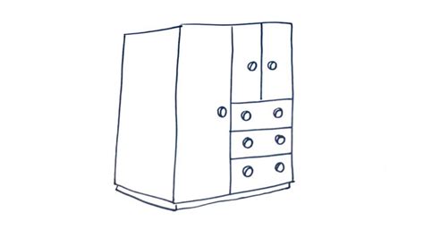 How To Draw A Closet Or Wardrobe My How To Draw