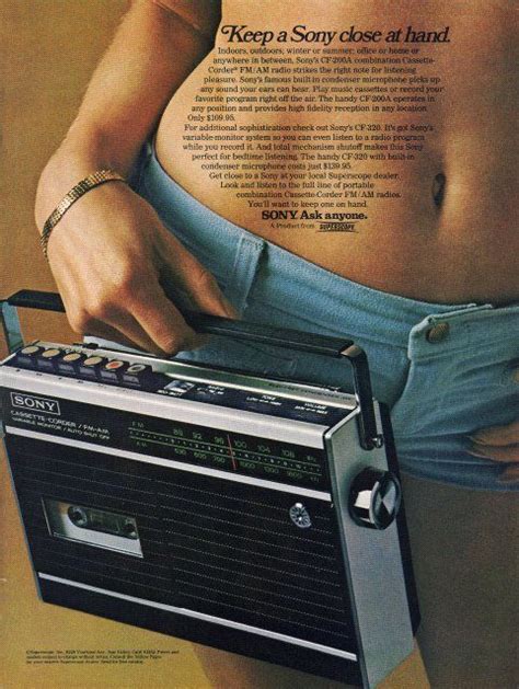 Sony Ad Vintage Electronics Vintage Ads Sony