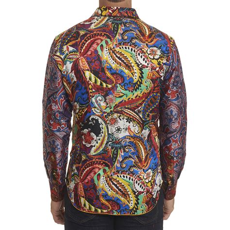 New Robert Graham Limited Edition Conway Silk Sport Shirt Multi At The