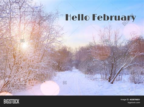 Banner Hello February Image And Photo Free Trial Bigstock