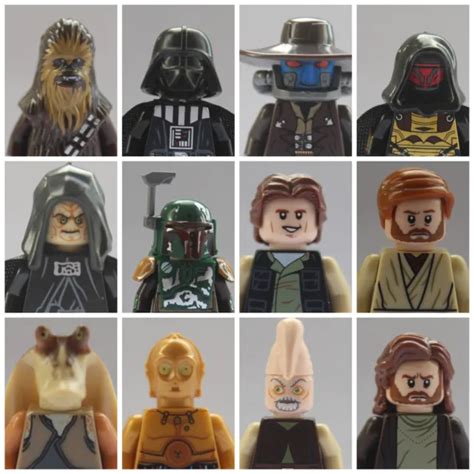 Star Wars Mini Figures Darth Vader Han Solo Kylo Ren Leia Luke Yoda Action Toys £349 Picclick Uk