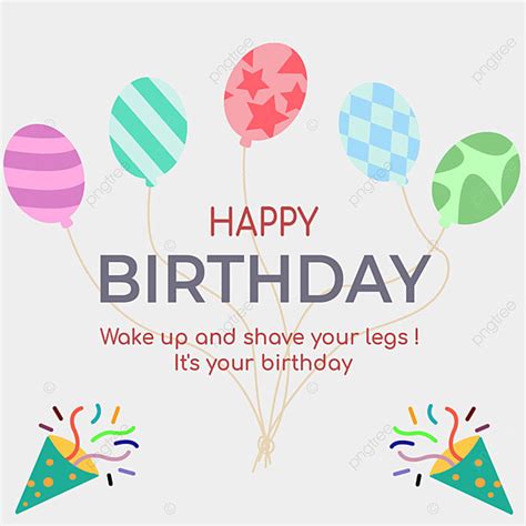 Unique Happy Birthday Card Template Download On Pngtree