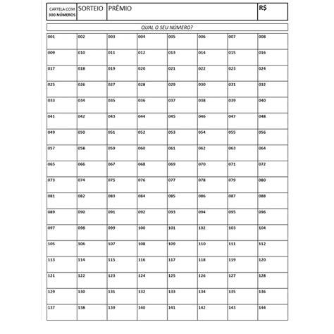 Hoja De Rifa Numeros Para Imprimir Pdf Lista De Numeros Para Porn Hot