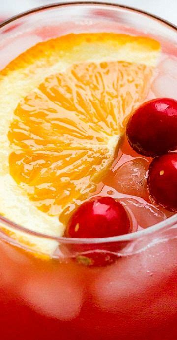 Cranberry Gin Cocktail Sweet Holiday Drinks Gin