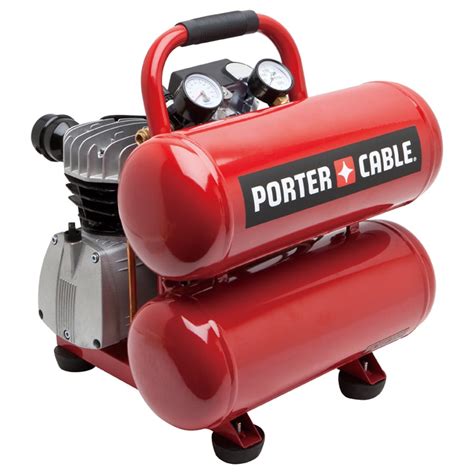 Porter Cable 4 Gallon Portable 135 Psi Electric Twin Stack Air