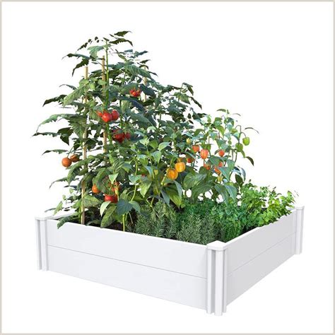 Vinyl Raised Garden Bed Screwless Planter Box For Gardening Whelping