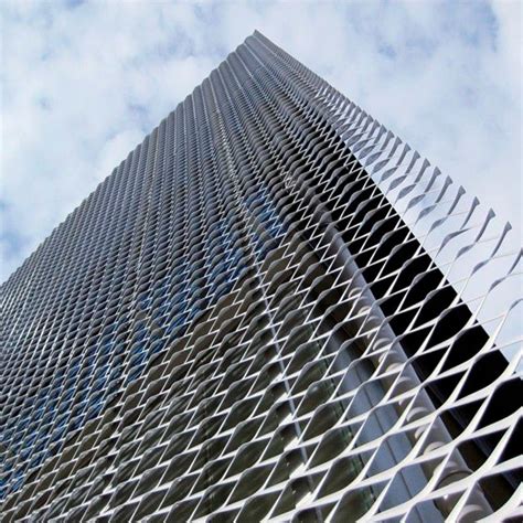 Aluminum Expanded Metal Mesh Facade Cladding Expanded Metal Mesh