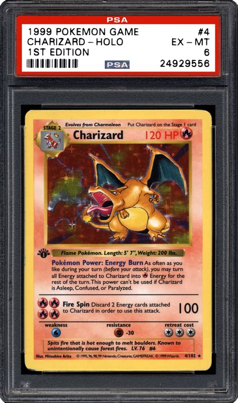 Mar 24, 2021 · 16) 1999 pokemon german first edition glurak (charizard) psa 10. 1999 Nintendo Pokemon Game Charizard-Holo (1st Edition) | PSA CardFacts™
