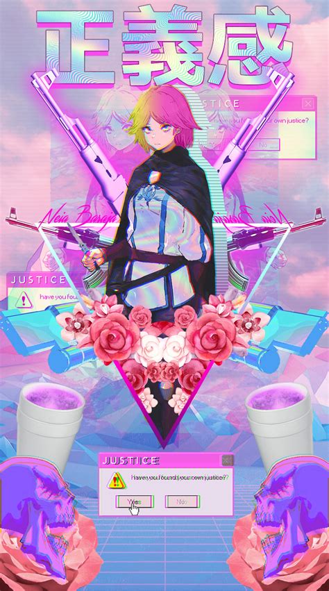 Vaporwave Anime Girl Glitch Hd Wallpapers Wallpaper Cave