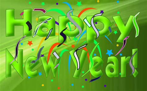 Free Download Green Font Happy New Year Hd Wallpaper Hd Wallpapers