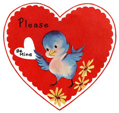 Here is the latest addition to this collection. 9 Retro Valentines with Animals! - The Graphics Fairy