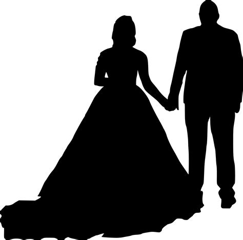 Bride And Groom Silhouette Png