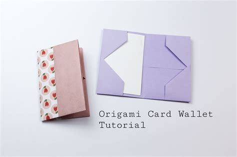 Easy Origami Business Card Case Or Wallet Tutorial