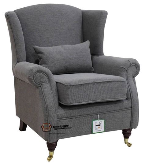 See more ideas about armchair, chair, furniture. Ashley Fireside High Back Wing Armchair Verity Steel Grey ...