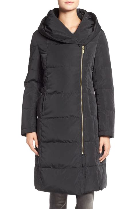 Cole Haan Long Belted Quilted Down And Feather Fill Coat Nordstrom