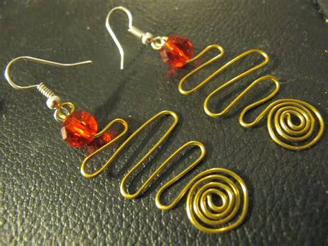 Naomi S Designs Handmade Wire Jewelry New Funky Wire Wrapped Earring