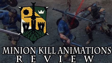 For Honor KNIGHTS Minion Kill Animation Review YouTube