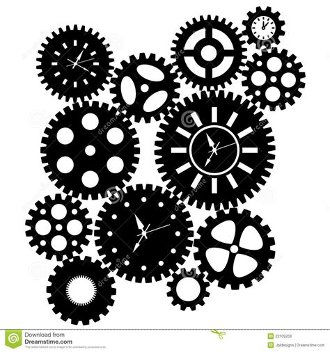 Time Clock Gears Clipart Download From Over 53 Million High Quality