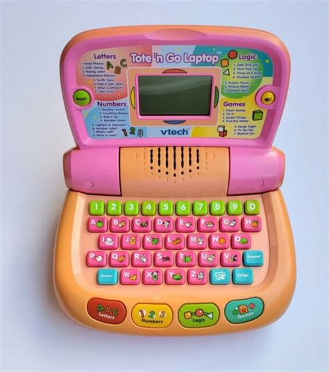 Vtech Tote N Go Pink Educational Laptop Ebay