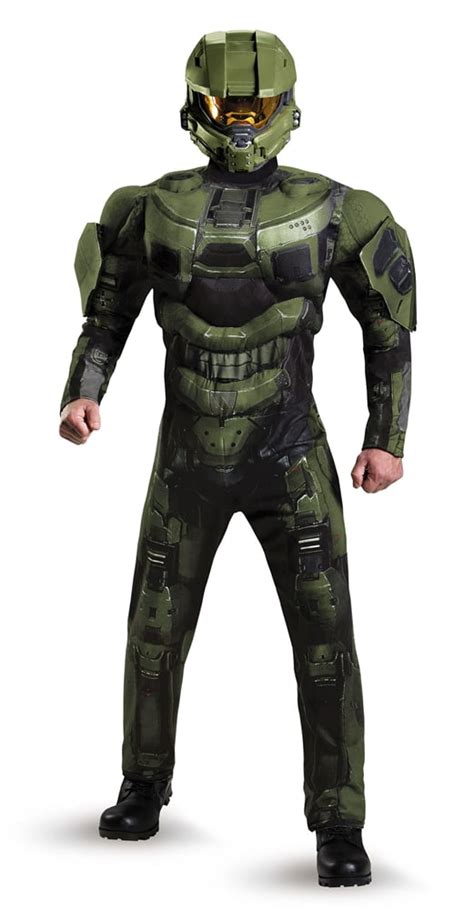 Halo Deluxe Master Chief Muscle Adult Mens Costume