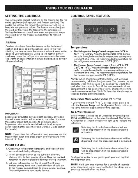 Kenmore Elite Refrigerator Owners Manual