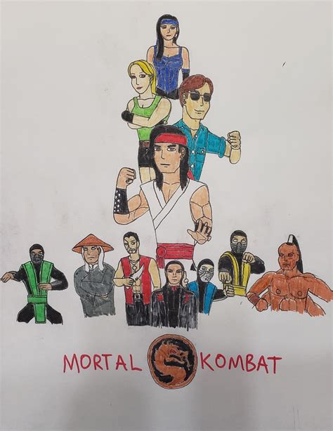 Mortal Kombat 1995 2023 Tribute Drawing By Ryukanglivesagain On