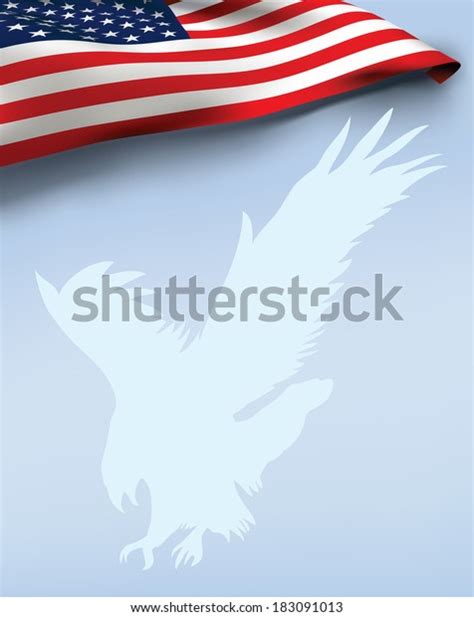 Usa Flag Eagle Stock Vector Royalty Free 183091013 Shutterstock