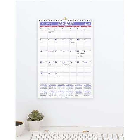 At A Glance Monthly 2023 Ry Wall Calendar Medium 12 X 17