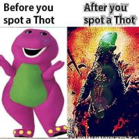 Before You After You Spot A Thot Spot A Thot Meme On Me Me